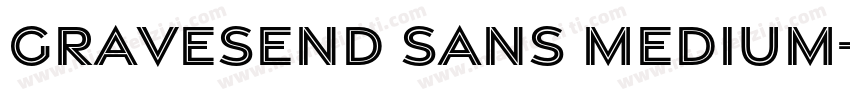 Gravesend Sans Medium字体转换